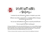 White Silky Satin labels with crisp RED ink