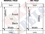 White Silky Satin labels with crisp black ink