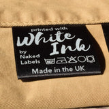 Custom black clothing label